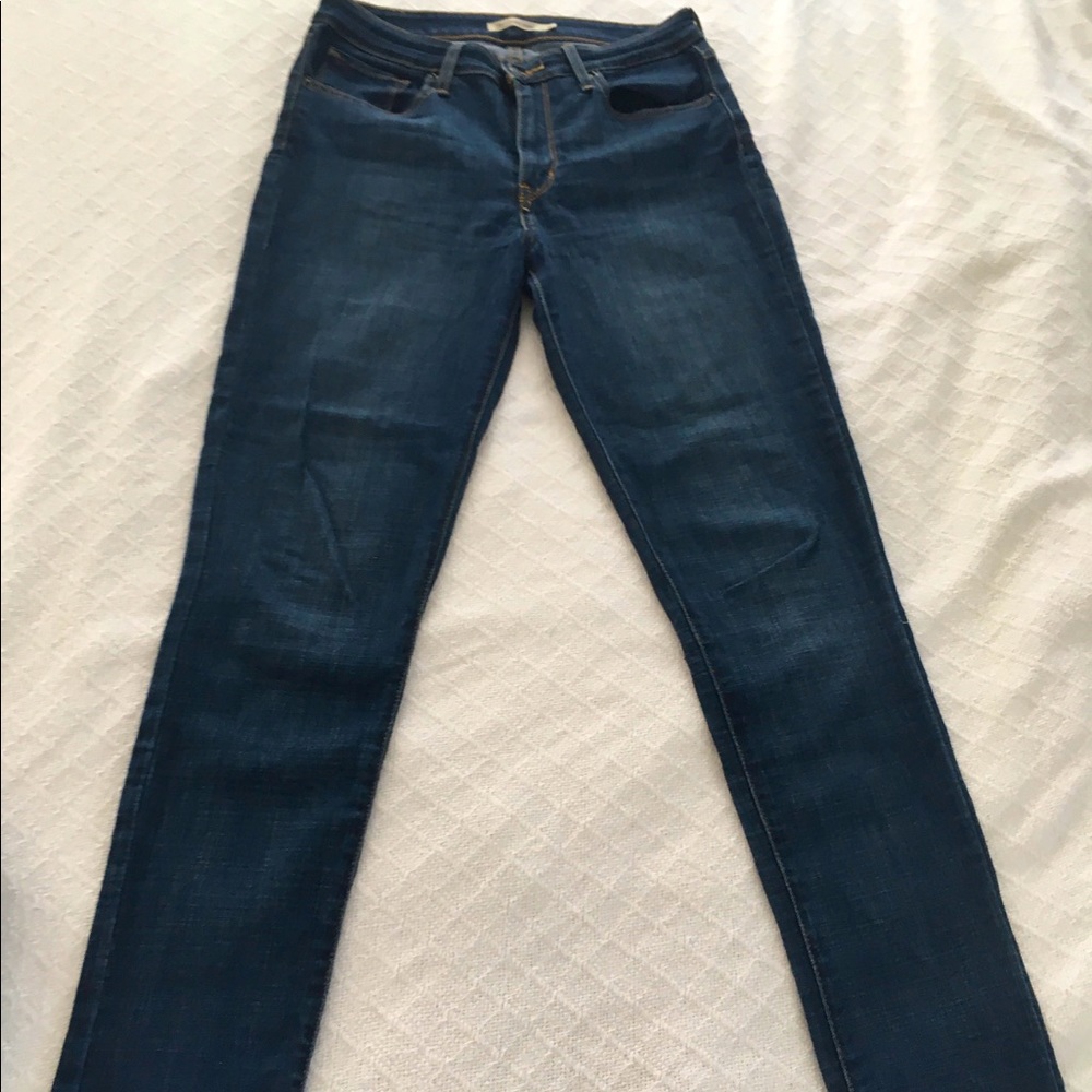 Levi’s 721 high rise skinny blue jeans. NWOT